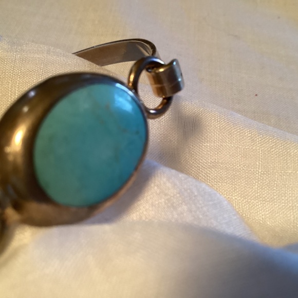 Turquoise, beautiful bracelet, signed Mexico 925 lovely lovely design - Picture 6 of 12